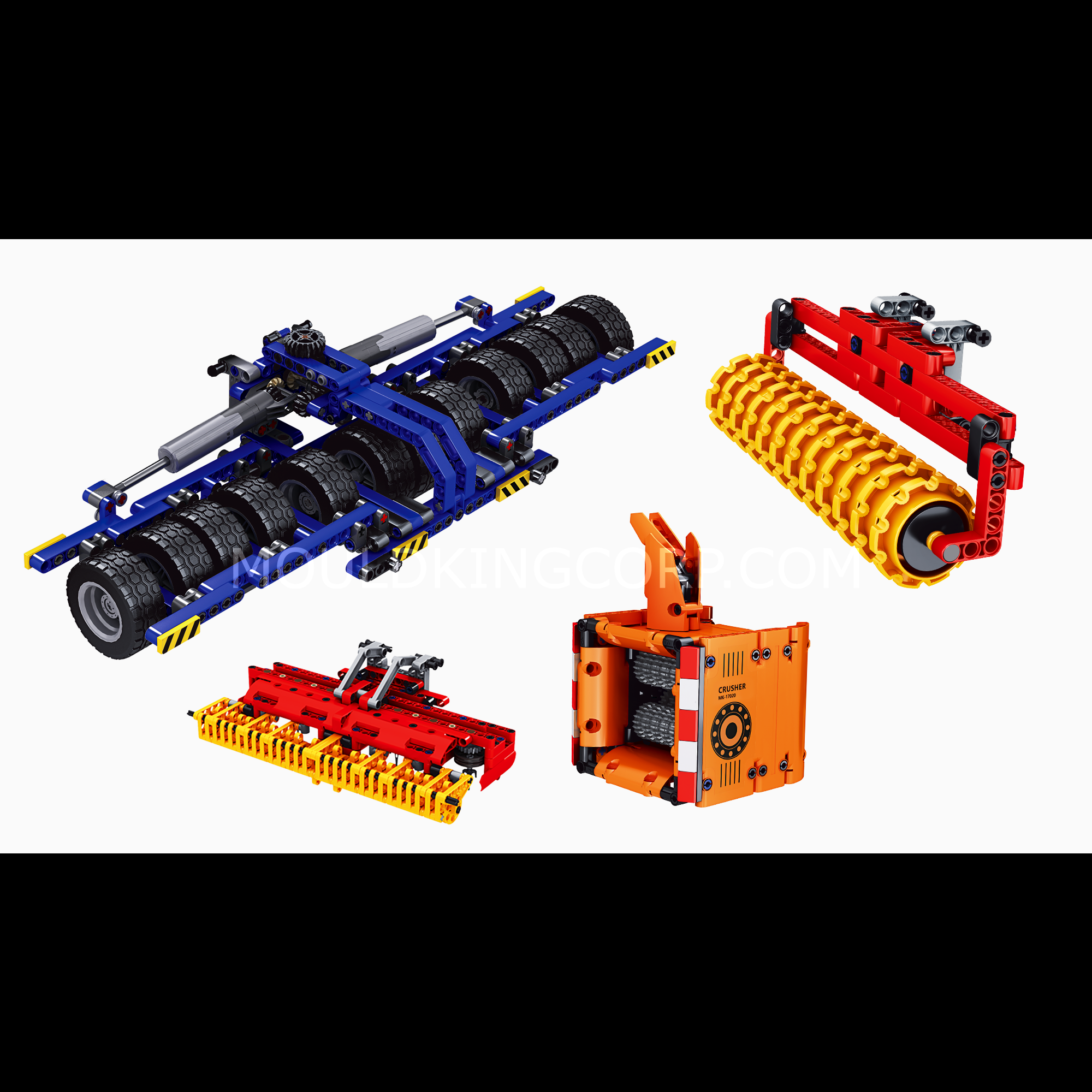 MOULD KING 17020 Remote Control Tractor Building Kit - 2,716 PCS STEM Toy for Adults & Kids | Perfect for Construction Play, DIY Projects & Collectors | Compatible with Major Building Brick Brands