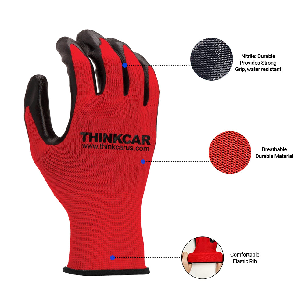 Mechanic Safety Work Gloves - Durable & Comfortable One Size Fits All Gloves (Single Pair) - Perfect for Auto Repair, Construction & Heavy Duty Work