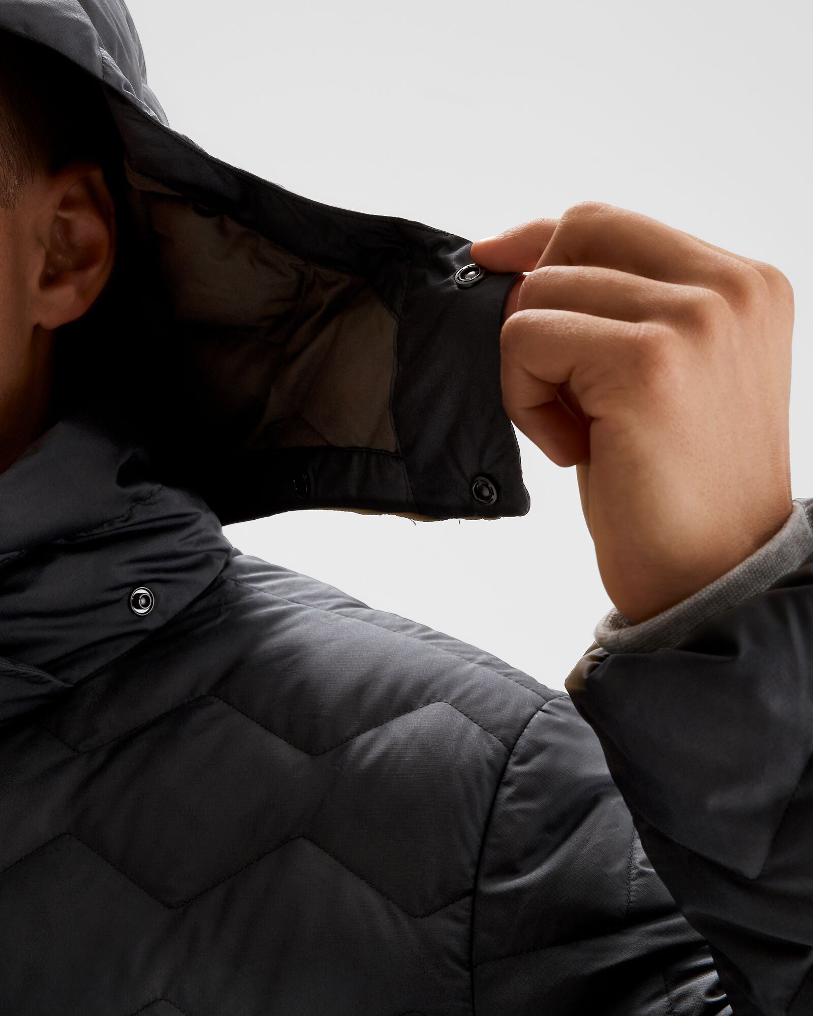 Men's Any Time Down Hooded Parka Jacket - Waterproof Winter Coat with Fur Trim Hood, Lightweight Warm Puffer Coat for Outdoor Activities (Black Stingray) - Perfect for Hiking, Skiing & Cold Weather Adventures