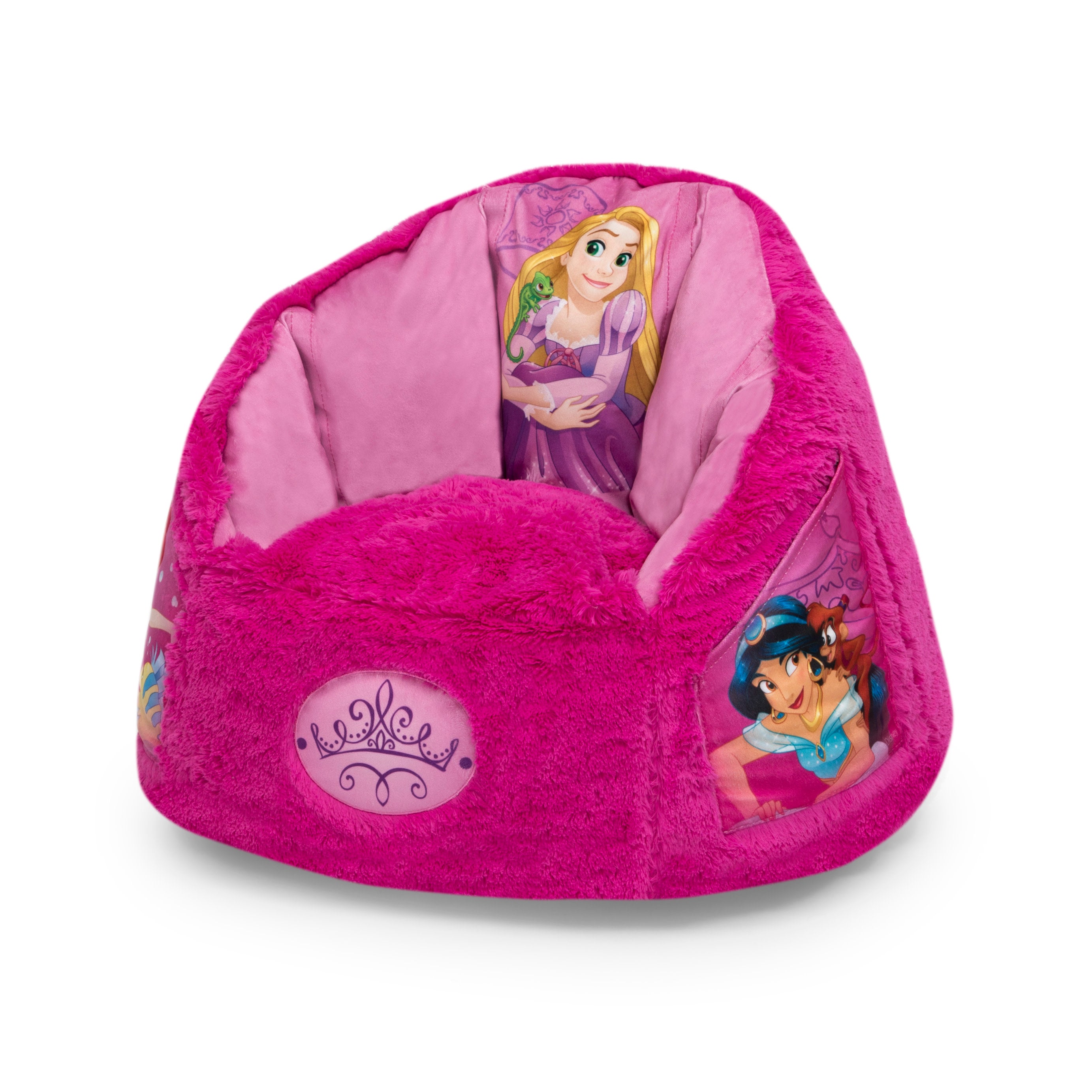 Disney Princess Cozee Fluffy Chair for Toddlers - Soft & Comfy Kids Chair for Ages 2-6 Years | Perfect for Bedroom, Playroom & Reading Nook