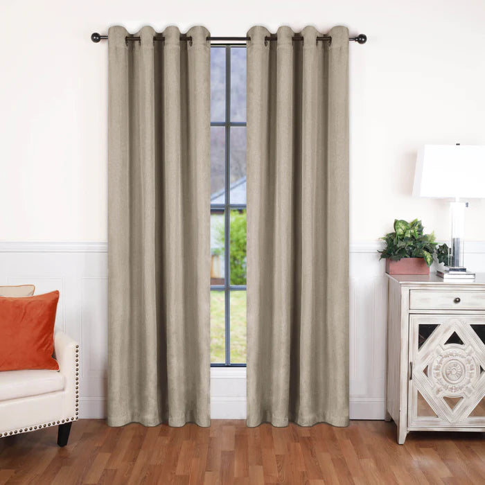 Premium Blackout Curtains for Bedroom - Linen Washable Room Darkening Window Drapes Panel Set (2 Panels) - Noise Reducing & Thermal Insulated for Better Sleep & Home Decor