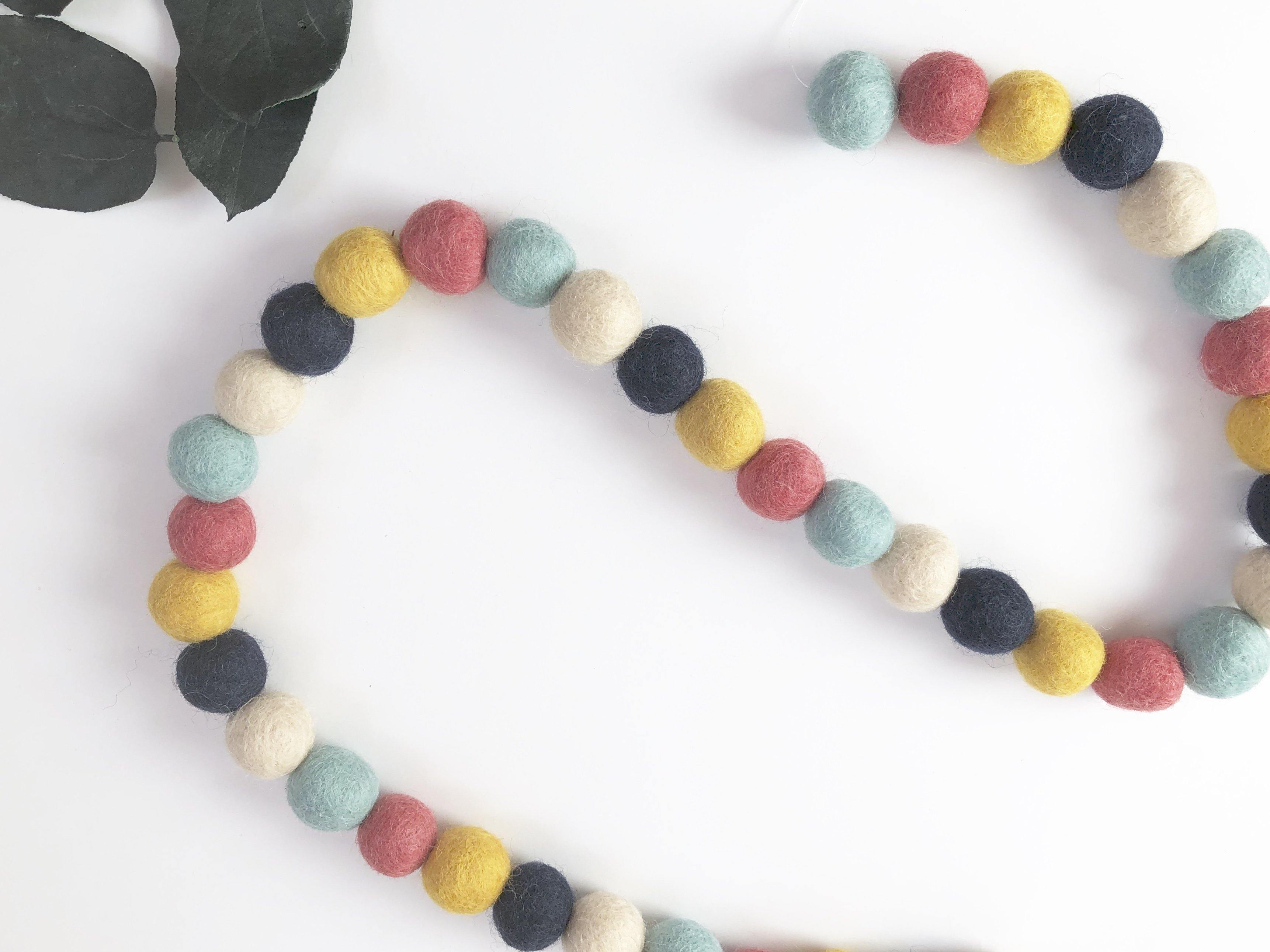 Navy Blue Gold Coral Garland - Elegant Party Decor for Weddings, Baby Showers & Home Decor | Perfect for Christmas, Birthday & Holiday Celebrations