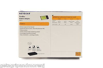 Netgear FA511 CardBus Notebook Adapter - 10/100 Mbps Ethernet PC Card - New in Box - Perfect for Business Travel & Remote Work Connectivity