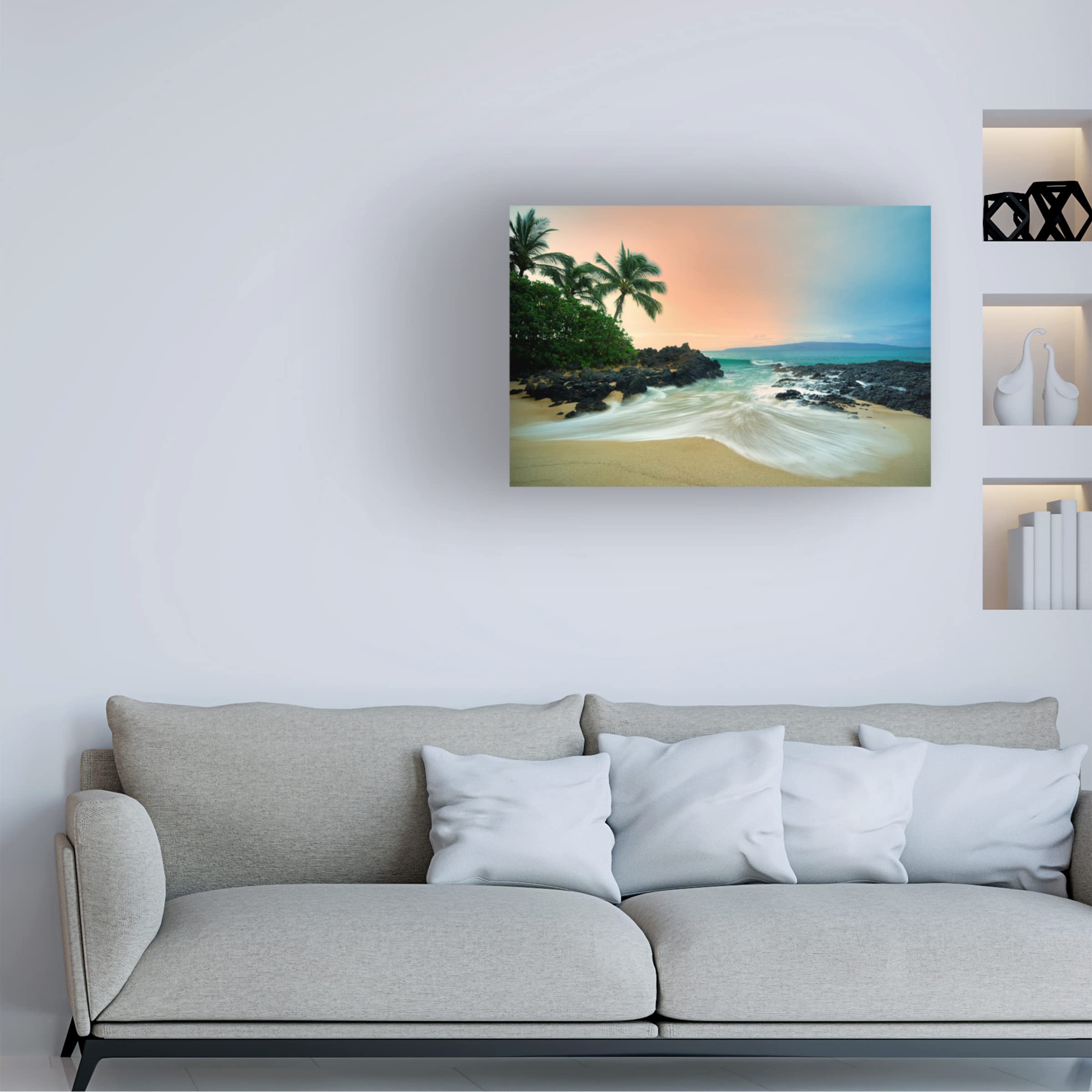 Dennis Frates 'Beach' Canvas Art Print - Coastal Wall Decor for Living Room, Bedroom & Office - Trademark Fine Art Collection