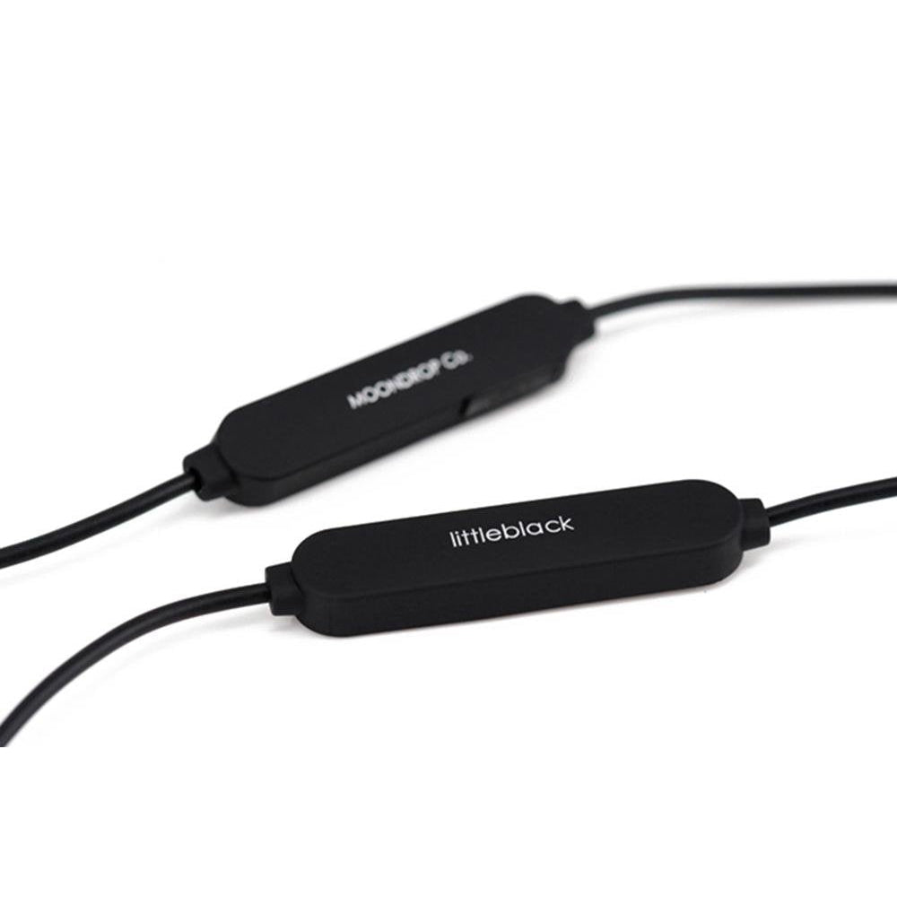 Moondrop Littleblack 2 Pin Bluetooth Cable for In-Ear Monitors - Wireless Audio Upgrade for IEMs | Perfect for Gym, Commuting & Travel