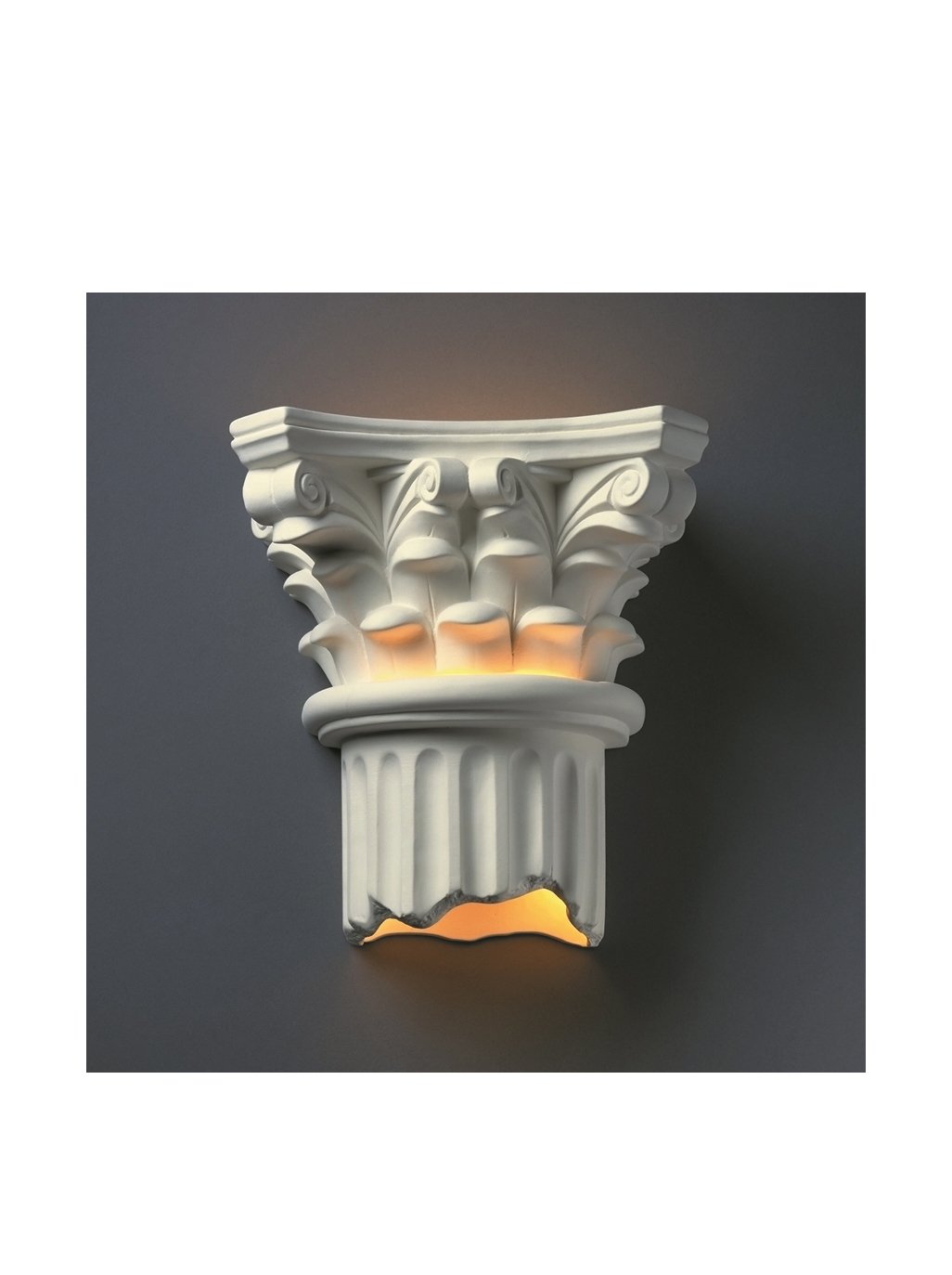CER-4705W-BIS White Outdoor Wall Sconce with Ceramic Bisque Shades - Weatherproof Porch Light for Patio, Garden & Entryway Lighting