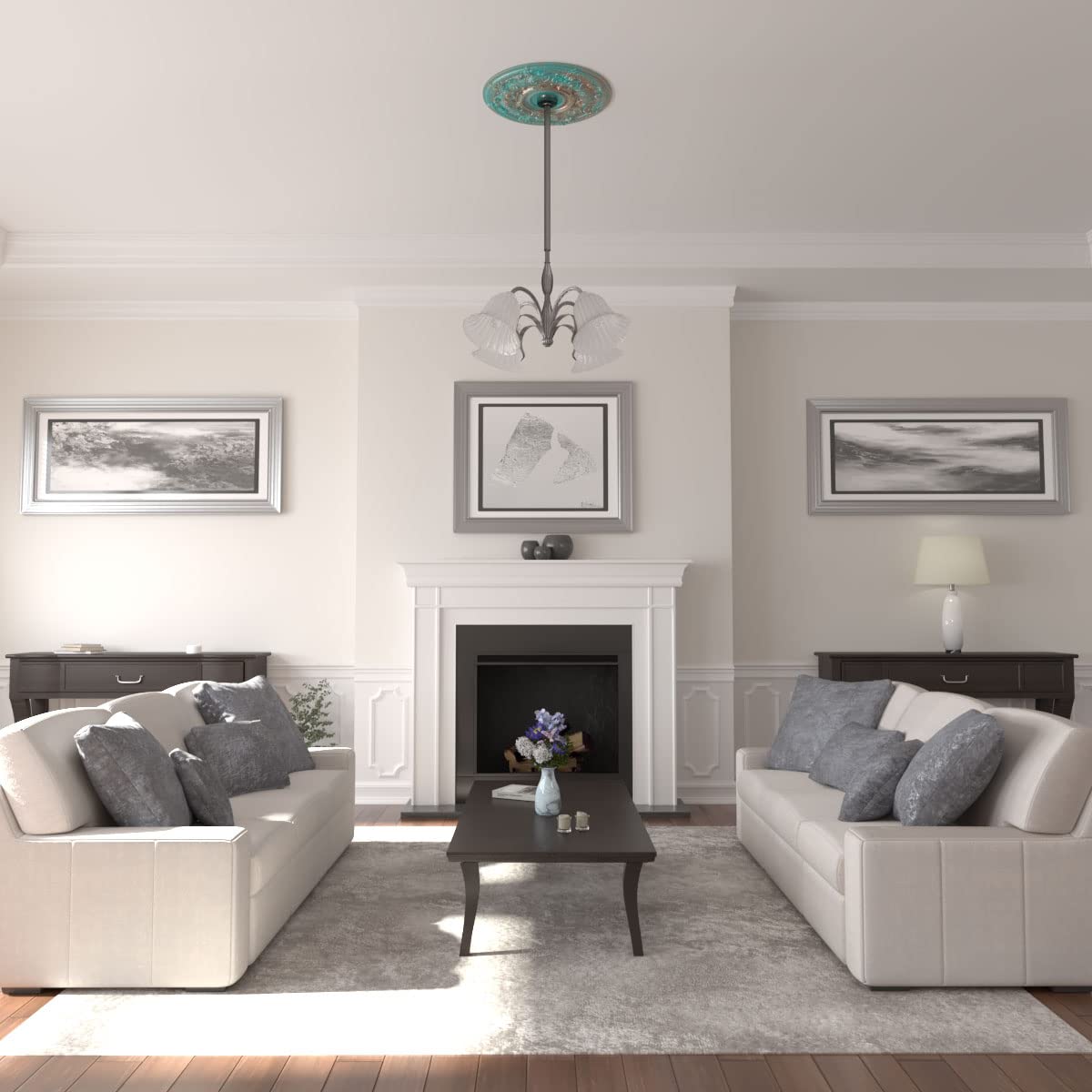 Ekena Millwork CM28OSCGS Oslo Ceiling Medallion 28 1/8