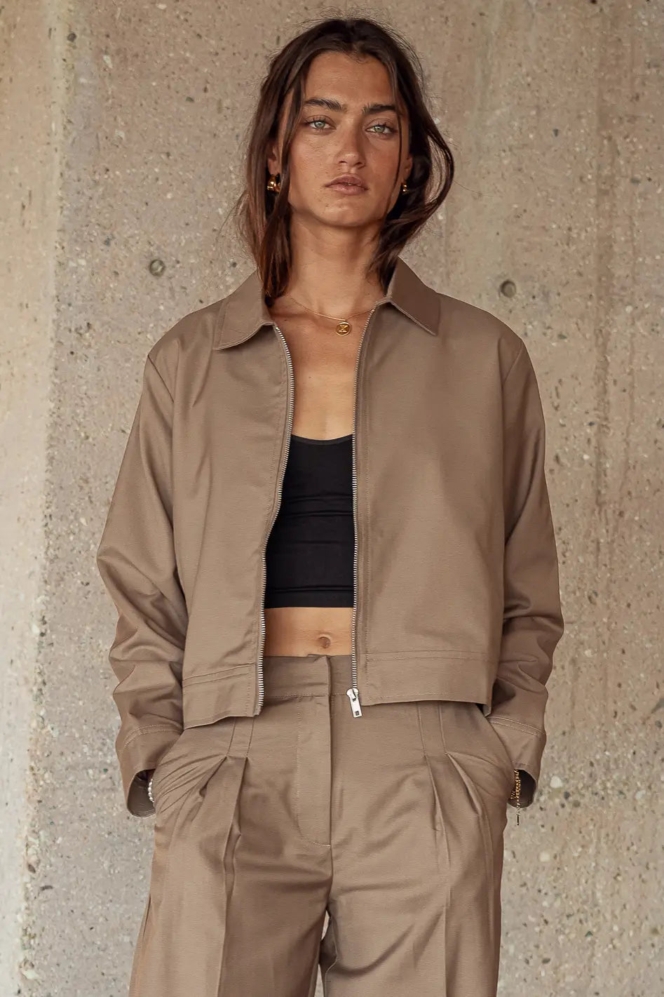 Marissa Collared Jacket - Women's Stylish Outerwear for Fall & Winter | Final Sale | Perfect for Office Wear, Date Nights & Casual Outings