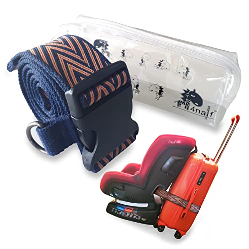 Best Car Seat Travel Belt & Strap for Kids - Airplane Travel Essentials | Secure & Adjustable Toddler Car Seat Harness | Perfect for Road Trips, Airplane Rides & Family Vacations