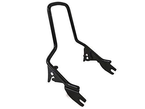 Harley Davidson Street Glide & Road King Quick Release Tall Gloss Black Passenger Sissy Bar Backrest - Upright Design (Ref 54247-09A) - Perfect for Long Rides & Passenger Comfort