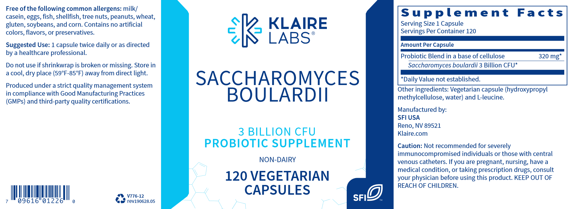 Best Saccharomyces Boulardii Probiotic Supplement for Digestive Health & Immune Support - Relieves Diarrhea, Bloating & Gut Imbalance - Ideal for Travel, Antibiotic Recovery & Daily Wellness