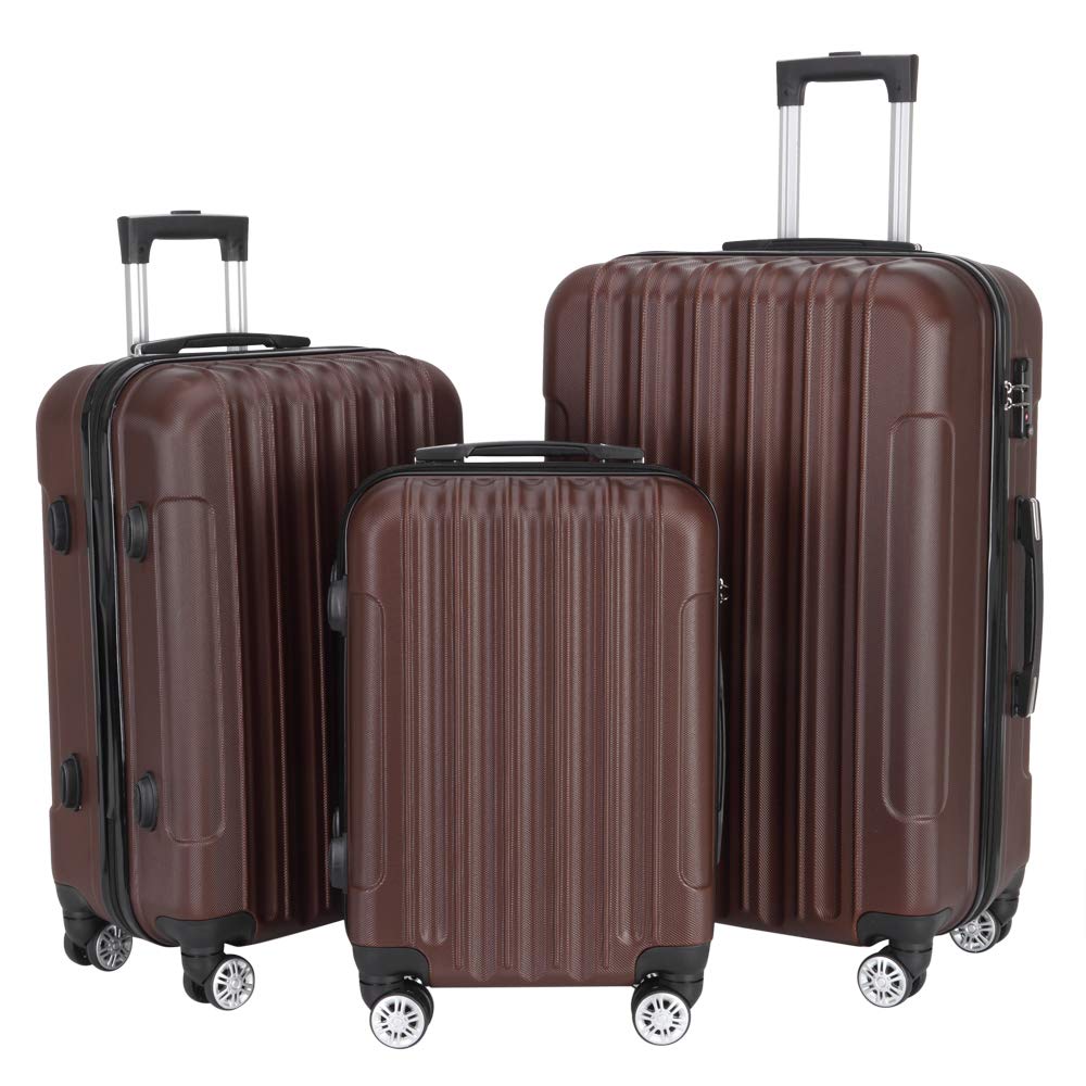 HOMVENT 3-Piece Spinner Wheel Luggage Set with TSA Lock - 20