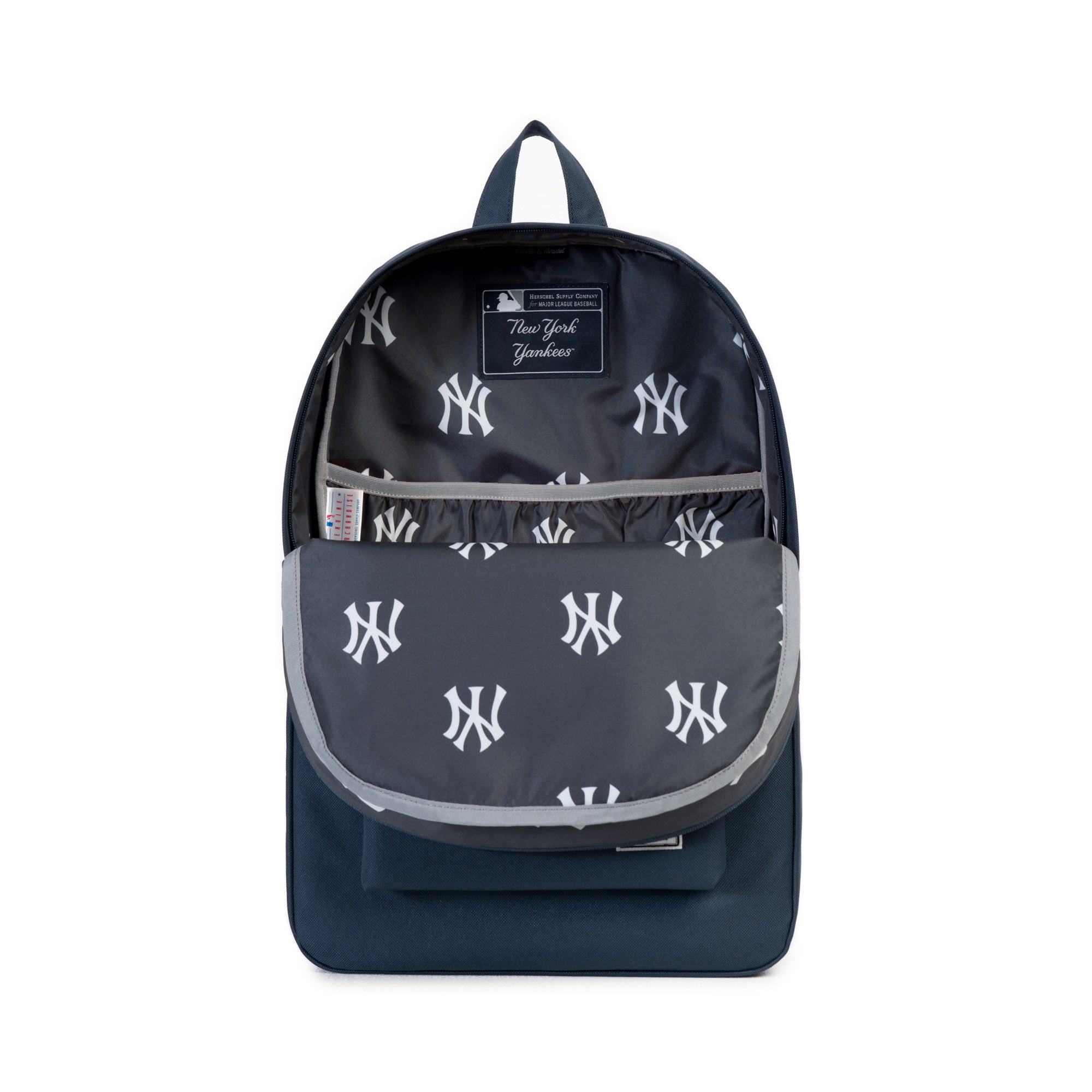 Herschel x MLB New York Yankees Heritage Backpack Navy Blue - Stylish College Backpack for School, Travel & Everyday Use