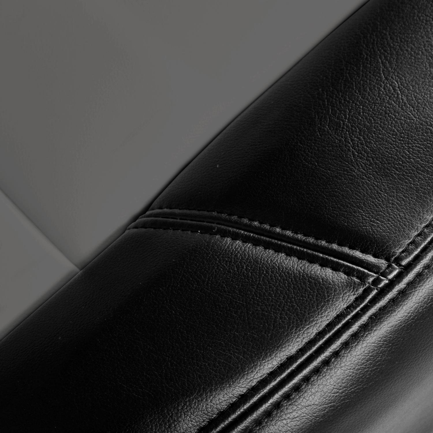 Premium Leatherette 2-Tone Custom Fit Front 50/50 Bucket Seat Cover for Toyota 4Runner - Medium Gray with Black Sides | Durable Protection & Comfort for Off-Road Adventures & Daily Commutes