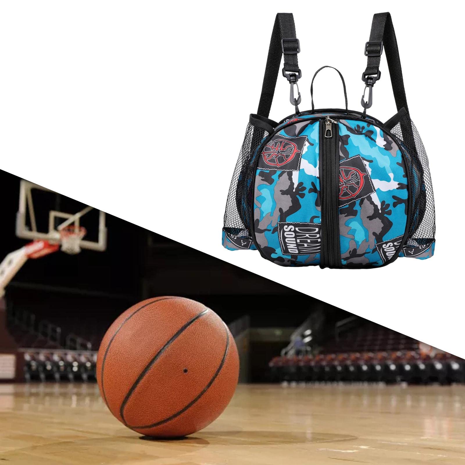 Enakshi Lightweight Waterproof Basketball Backpack for Men & Women - Durable Soccer & Football Sports Bag in Blue | Perfect for Gym, Travel & Team Sports Gear Storage