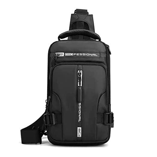 Shrux Waterproof Sling Backpack - USB Charging for Travel & Gym