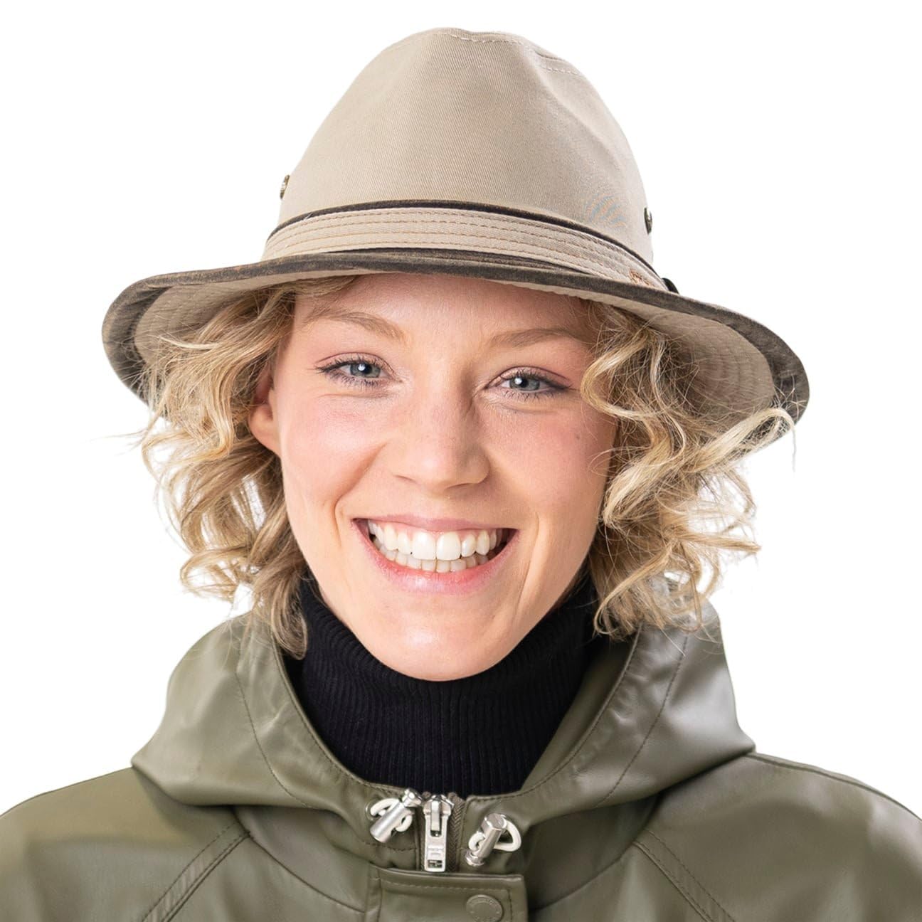 Stetson Ava Cotton Sun Hat for Women & Men - UPF 50+ UV Protection, Wide Brim, Breathable & Lightweight - Perfect for Beach, Hiking, and Outdoor Activities