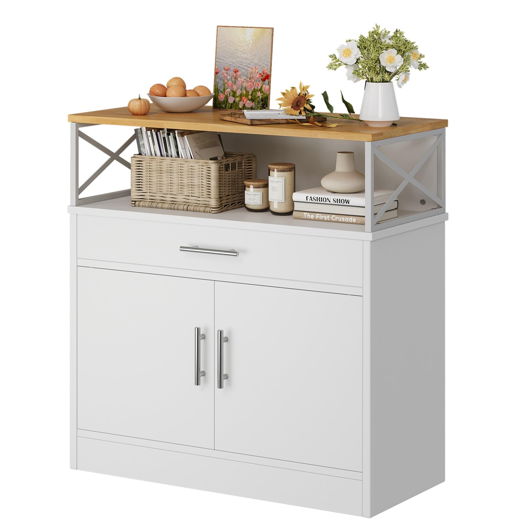 Modern Farmhouse Sideboard Buffet Cabinet - 32
