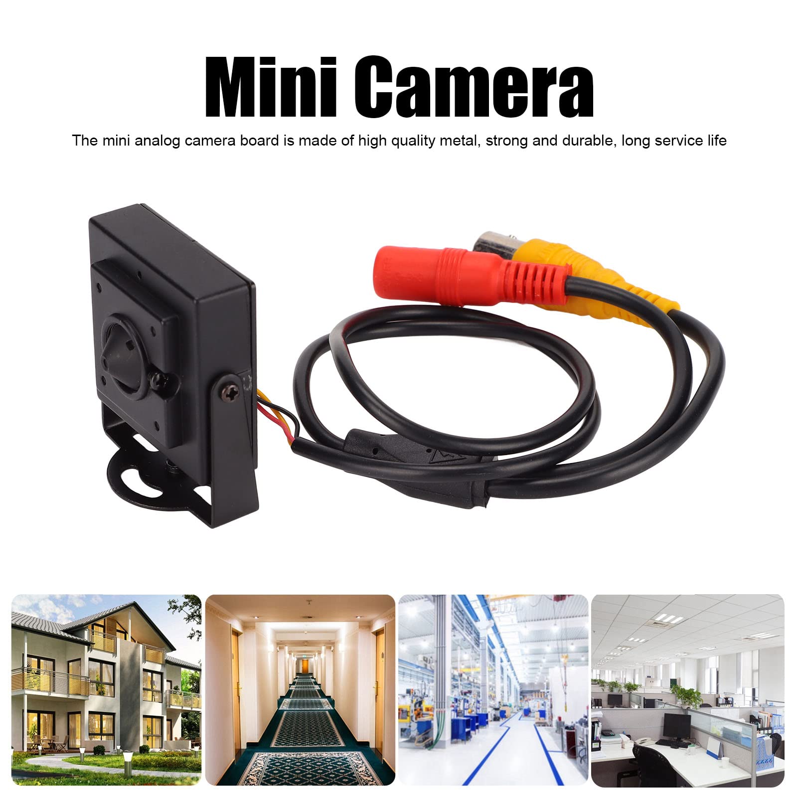 2MP Mini Analog CCTV Camera - 0.01Lx Low Light, 3.6mm Wide Angle Lens for 323 Camera System | Indoor/Outdoor Security Surveillance for Home, Office & Business Use