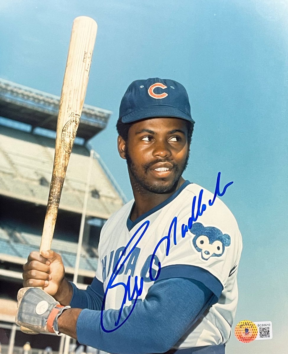 Bill Madlock Autographed 8x10 Chicago Cubs Baseball Photo - Perfect for Sports Memorabilia Collectors and Cubs Fans Display