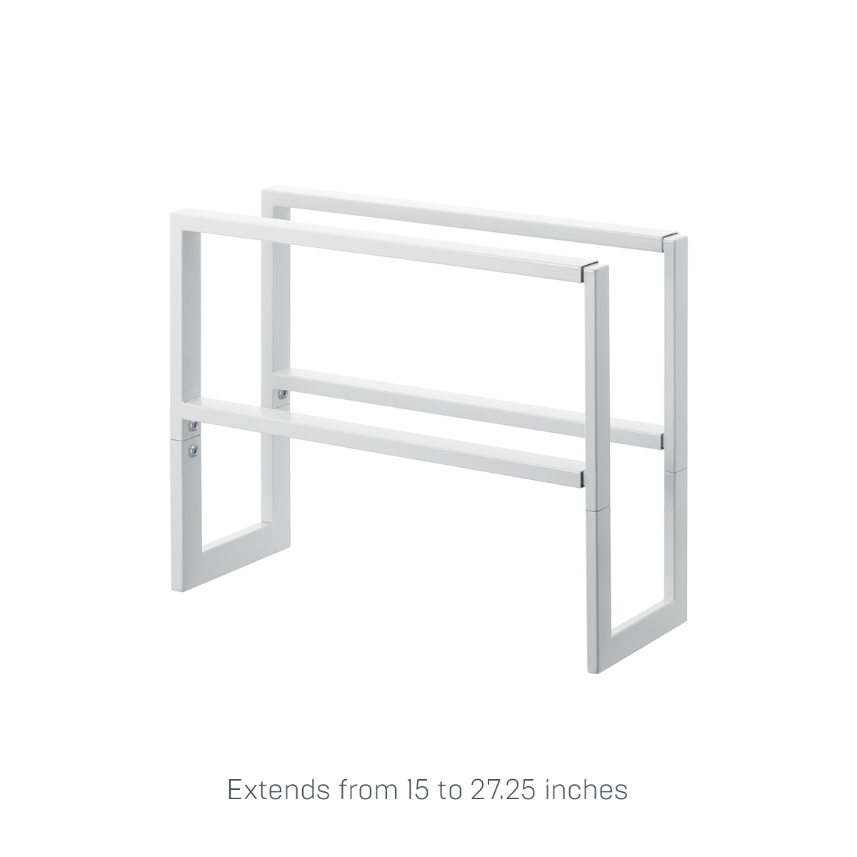 2-Tier Expandable Shoe Rack - 12 Holes Steel Shoe Organizer for Closet, Entryway & Bedroom Storage - Space Saving Shoe Shelf for Sneakers, Boots & Sandals