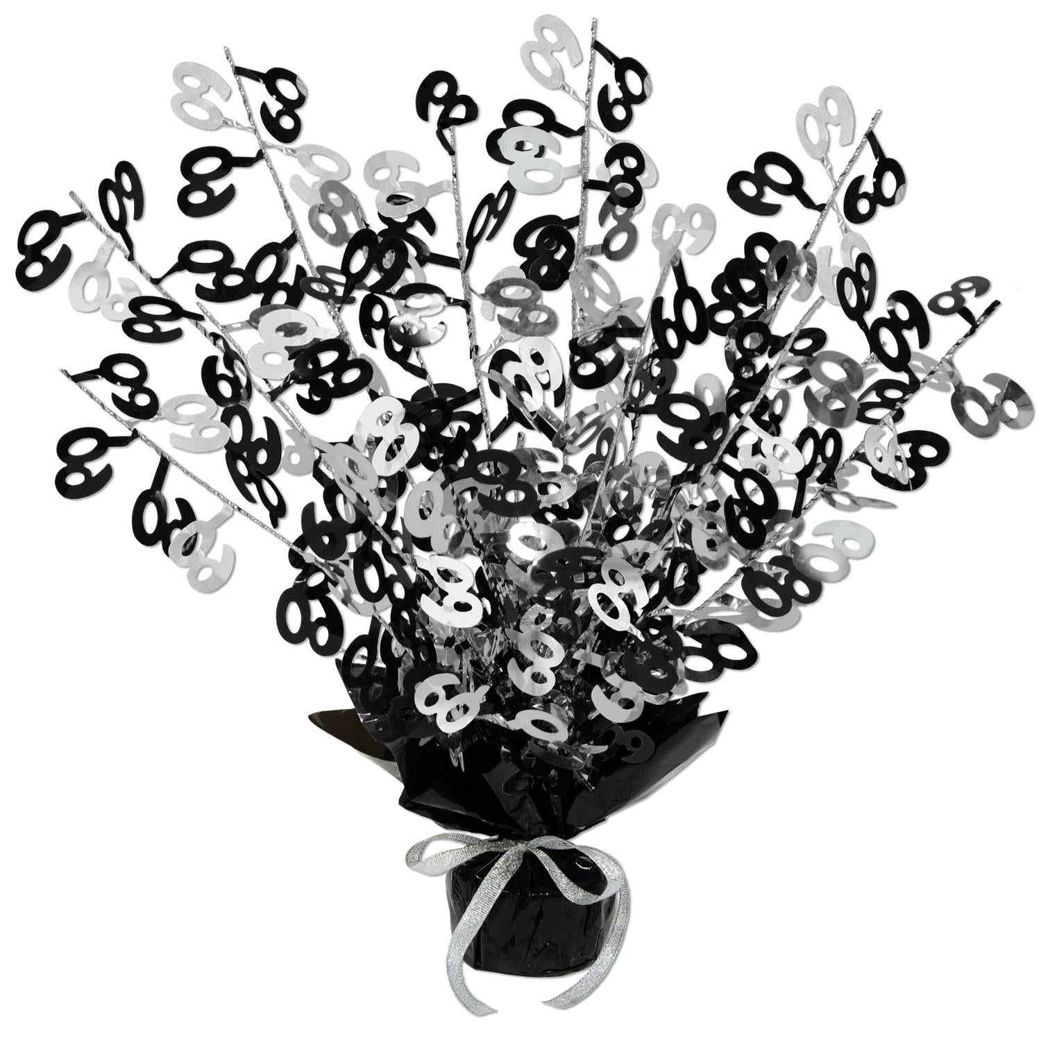 12 Pack Beistle 60th Birthday Party Centerpieces - Black - Perfect for Milestone Celebrations, Retirement Parties & Golden Anniversary Decorations