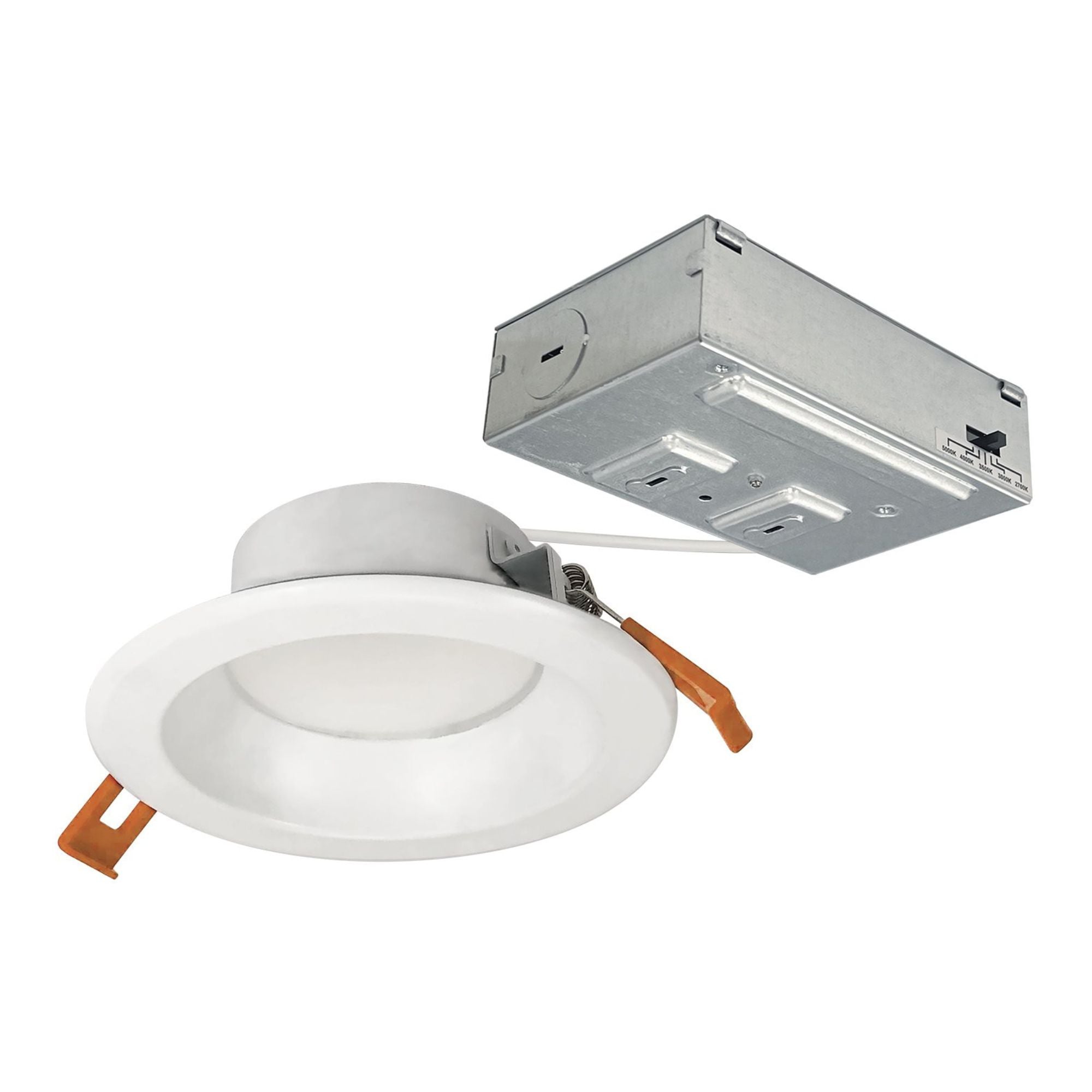 4 Pack Theia Canless LED Downlight 950 Lumens 5CCT Adjustable Color Temperature Matte White Finish for Bedroom Kitchen Living Room Ceiling Lighting
