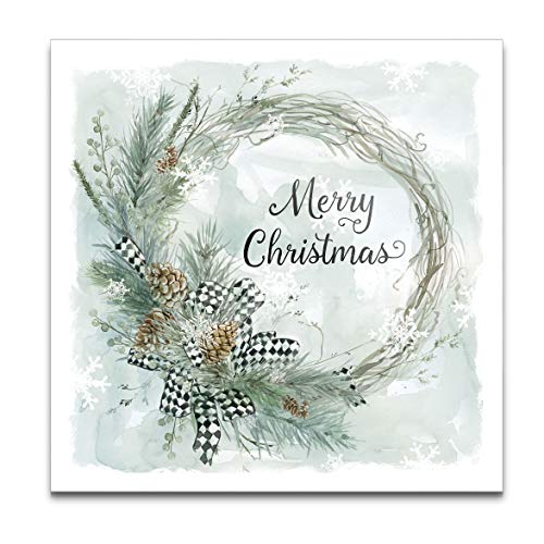 Merry Christmas Pine Wreath
