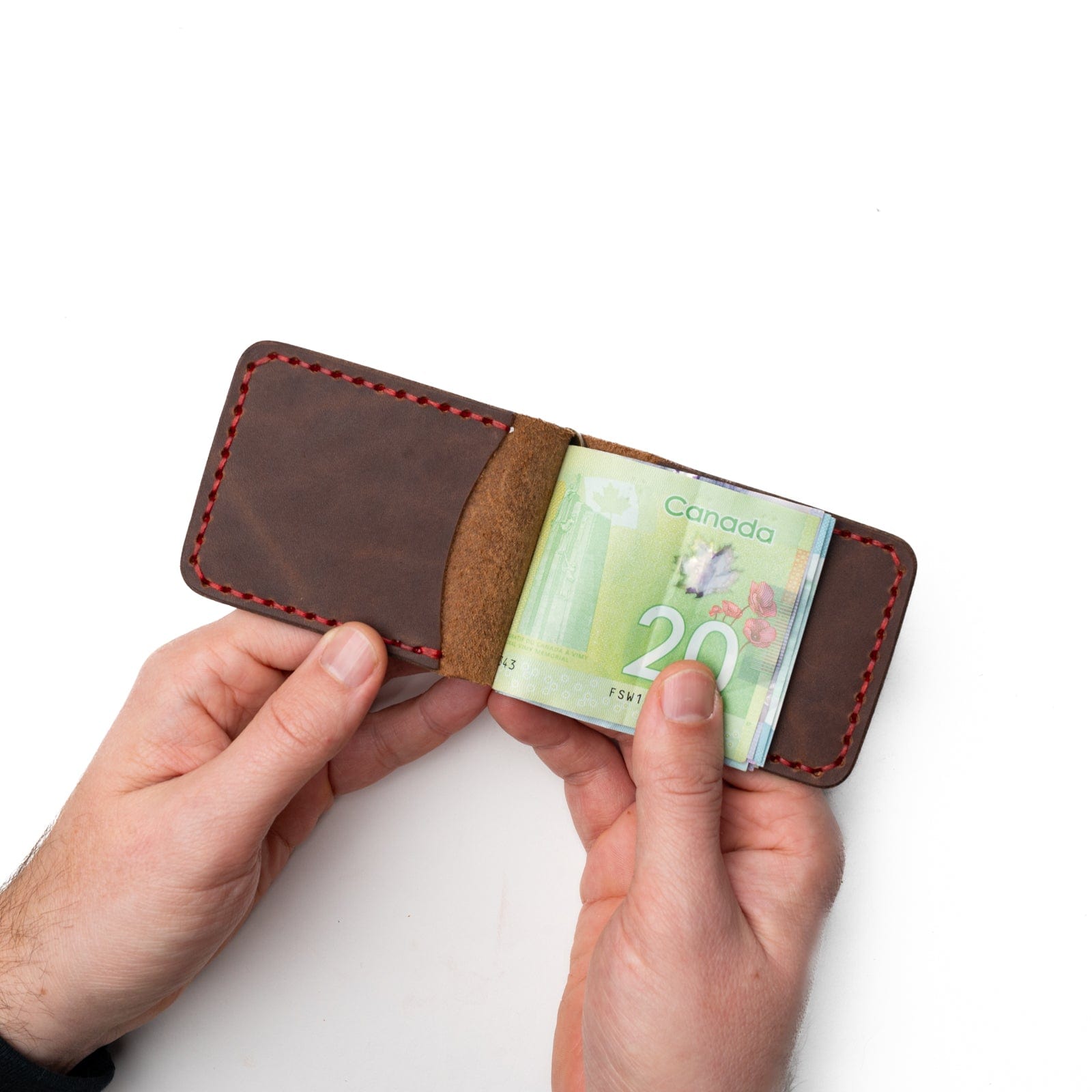 Genuine Leather Money Clip Wallet for Men - Slim RFID Blocking Bifold Wallet with Credit Card Slots - Perfect for Everyday Carry, Travel & Gifts