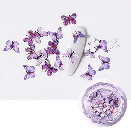 3D Butterfly Sequins - 100 Pcs Nail Art Decorations for Manicure & DIY Crafts