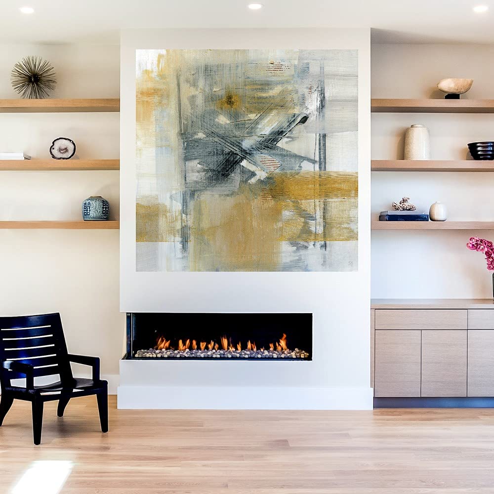 Susan Jill Fine Art Canvas Wall Decor - 32x32 Inch Ready to Hang Abstract Painting for Living Room, Bedroom, Office - Modern Home & Office Wall Art - Perfect for Gifts and Interior Design