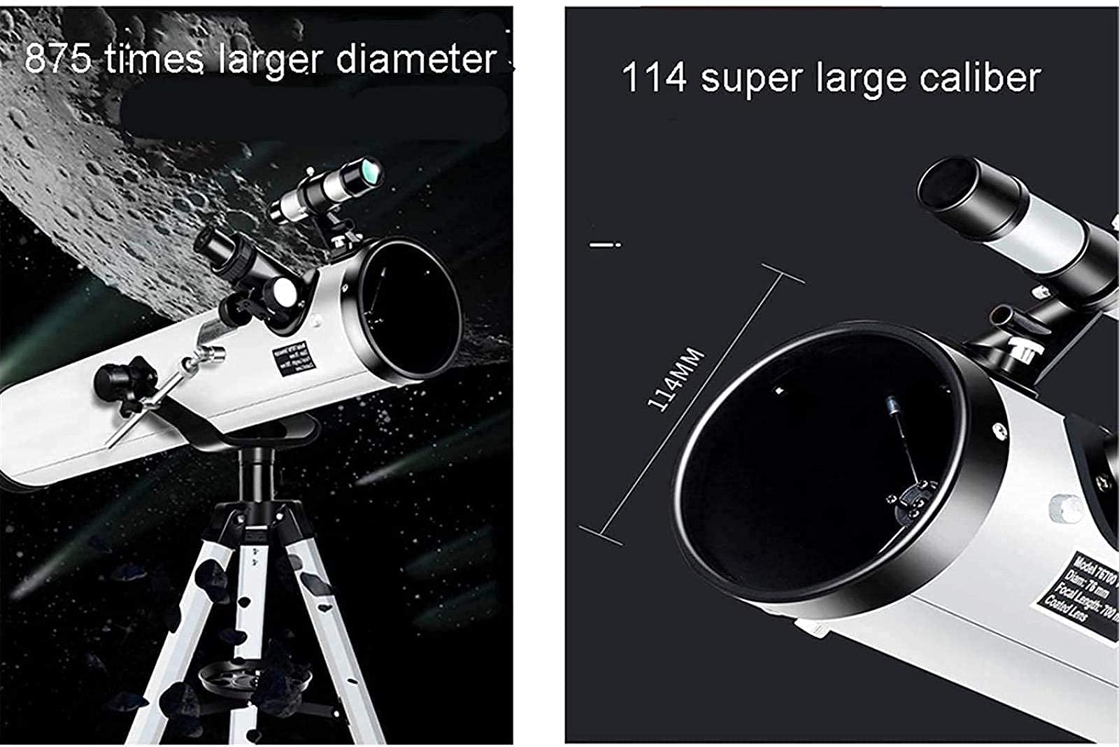 Best Astronomy Telescope for Beginners - 700mm Focal Length Adjustable Telescope for Kids & Adults | Perfect for Stargazing, Moon Observation & Astrophotography