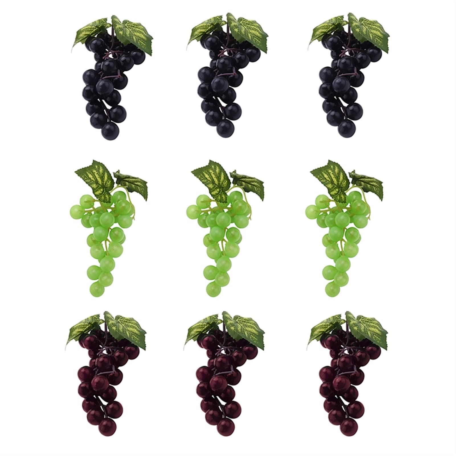 CAREG 9PC Artificial Grapes - Mini Grape Clusters for Wedding Decor, Hanging Vine Decorations, Fake Fruit for Wine Bar & Table Centerpieces (Mint Green) - Perfect for Home, Party & Event Decorations