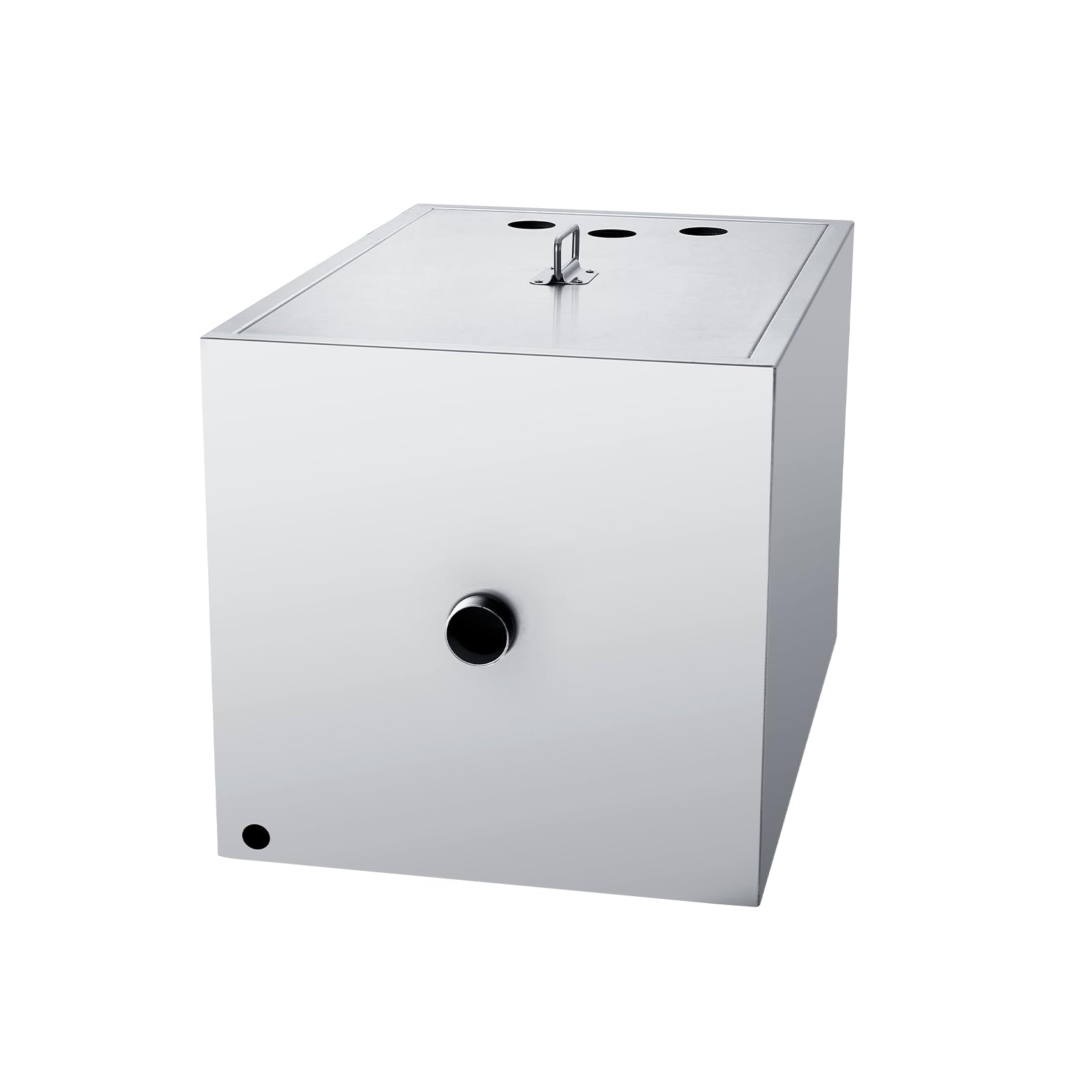 VEVOR 40 LBS Commercial Grease Trap - Stainless Steel Under Sink Grease Interceptor with Top Inlet, 10 GPM Waste Water Oil-Water Separator for Restaurant, Canteen & Home Kitchen - Perfect for High-Volume Cooking Areas and Food Service Establishments