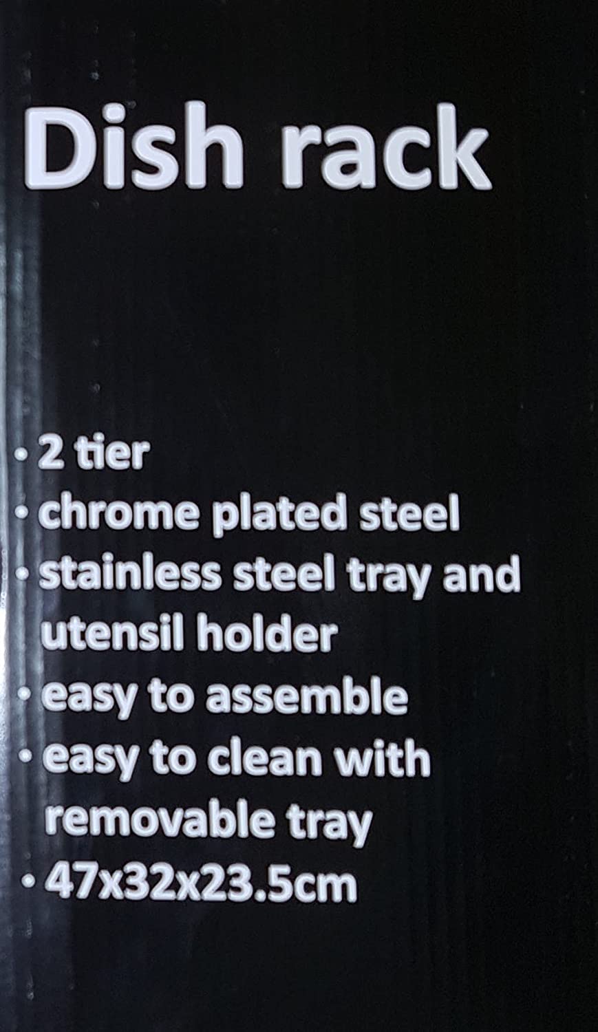 2-Tier Dish Drying Rack with Chrome Tray - Space Saving Kitchen Organizer for Countertop - Perfect for Small Apartments & Compact Kitchens
