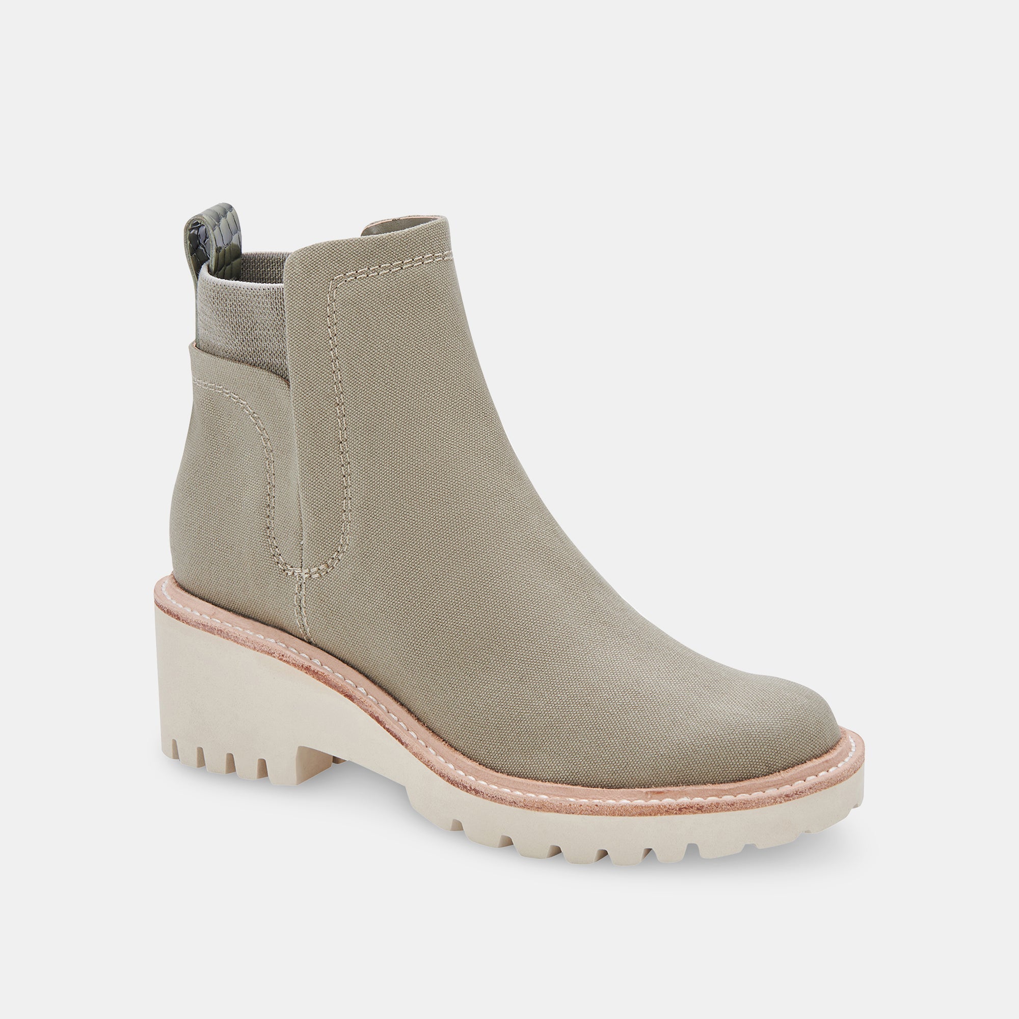 HUEY BOOTIES SAGE CANVAS - Comfortable Women's Slip-On Shoes for Casual Wear, Walking & Outdoor Activities | re:vita