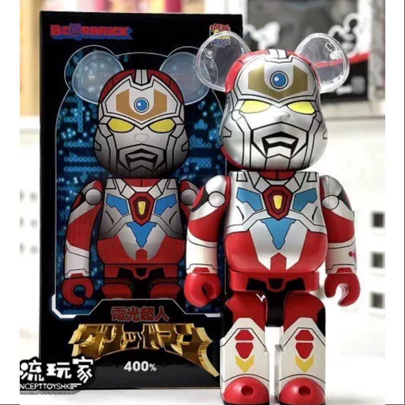 Be@rbrick Tsuburaya Gridman 400% Vinyl Art Toy - 2024 Limited Edition Collectible Figure for Anime Fans & Home Decor