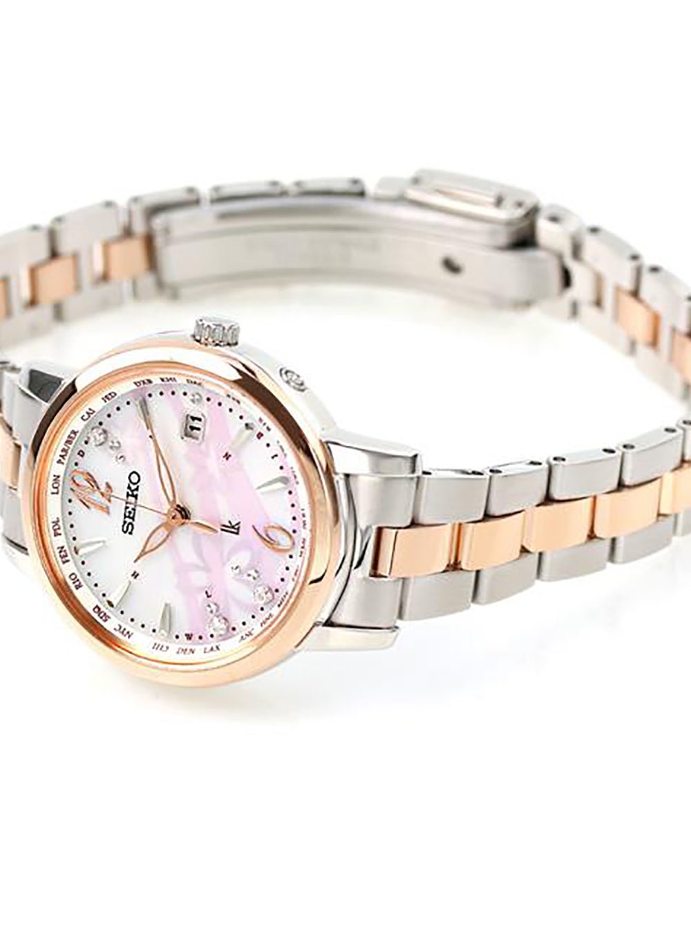 SEIKO LUKIA 2023 SAKURA BLOOMING LIMITED EDITION SSVV080 Ladies Watch - Japanese Made JDM Automatic Movement - Perfect for Women's Fashion, Office Wear & Special Occasions