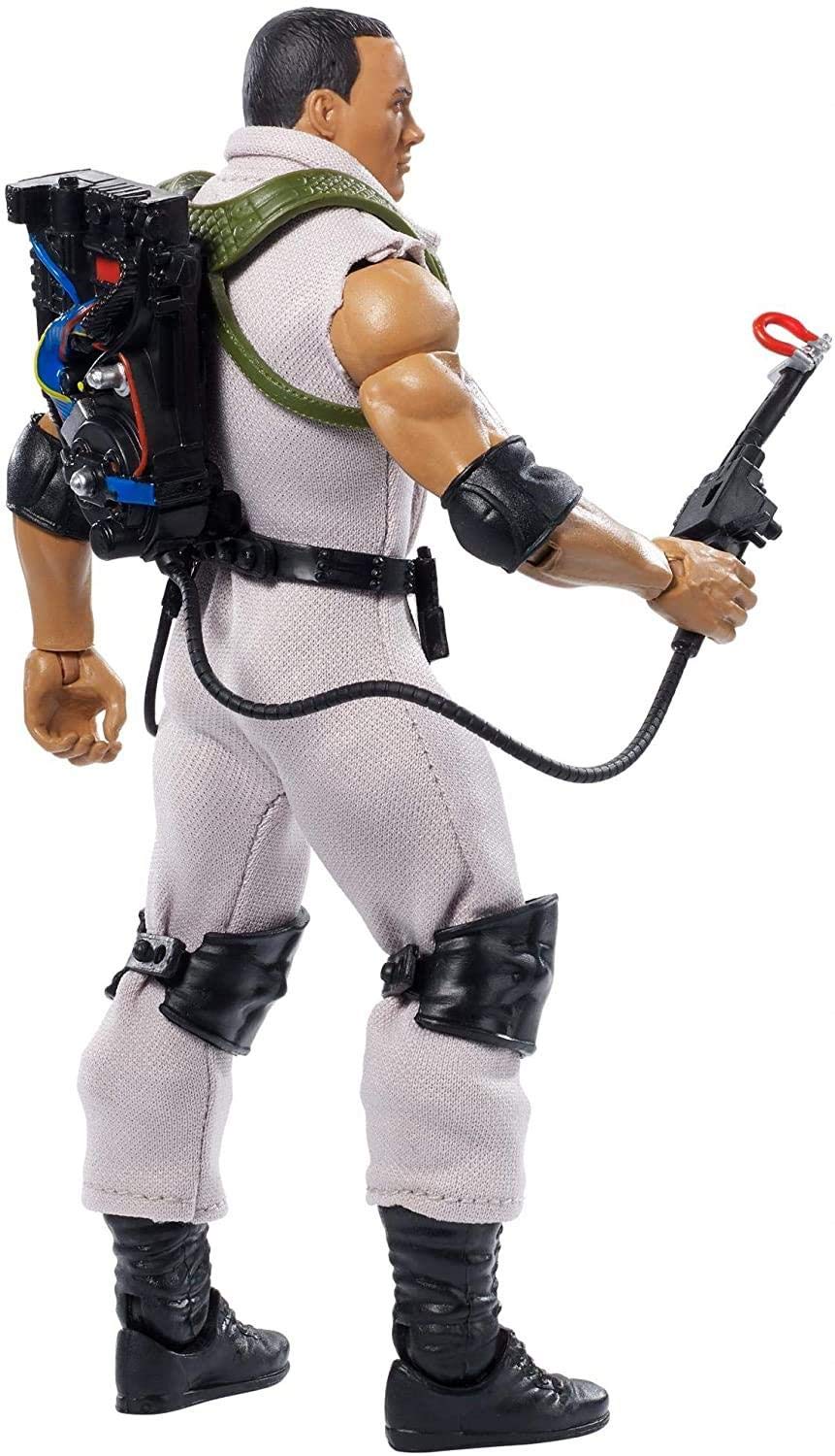 WWE Elite Ghostbusters The Rock Action Figure Collectible Toy - Perfect for Wrestling Fans, Movie Collectors & Gift Giving - Display, Play & Nostalgia Fun