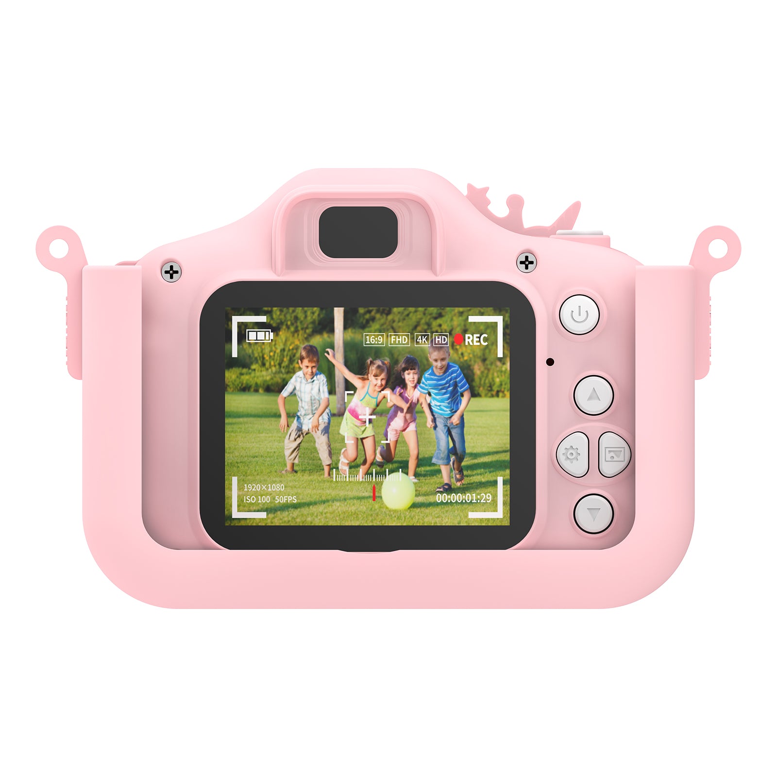 Contixo KC3 Kids Digital Camera - 2 Inch IPS Screen, Shockproof Silicone Cover, Pink Unicorn Design - Perfect for Birthday Gifts, Travel & Outdoor Adventures