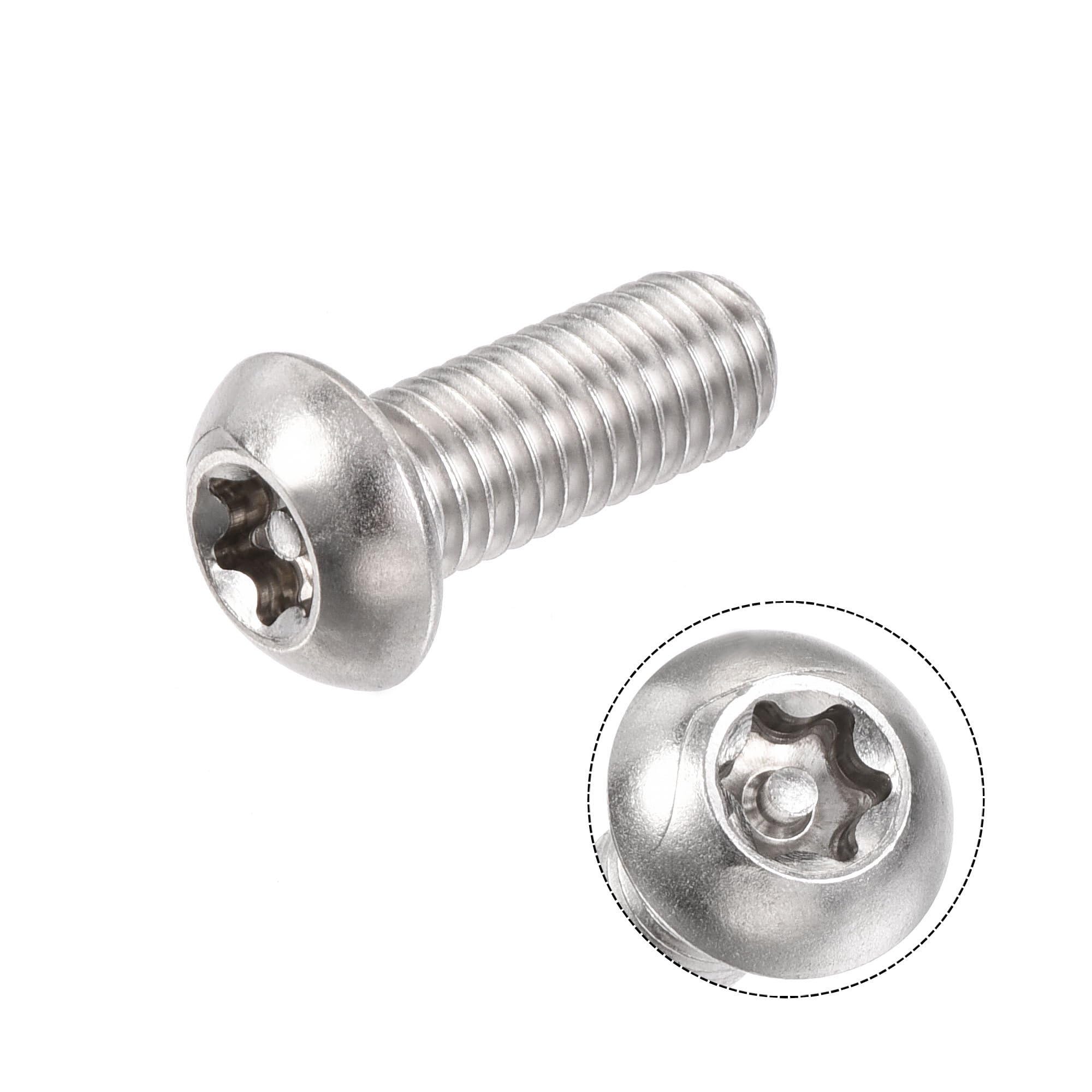 iJDMTOY M8 Anti-Theft Security Screw Bolt Kit with Locking Key - Stainless Steel Set for LED Light Bars, Pod Lights, Work Lights & Fog Lamps - Secure Off-Road Lighting & Vehicle Accessories