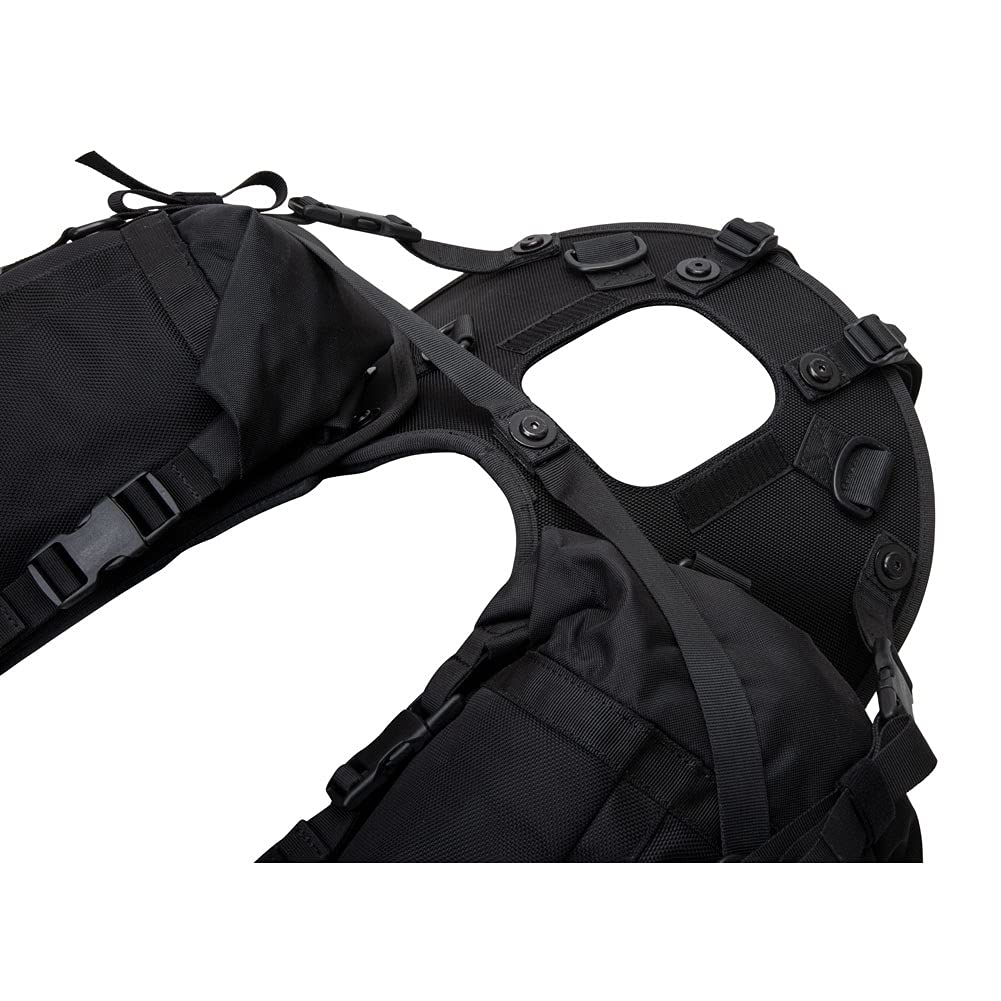 TUSK Excursion Rackless Motorcycle Luggage System with Small Dry Duffel Bag & Water Bottle Holders - Standard Heat Shield, Black/Grey - Perfect for Adventure Riding, Touring & Long-Distance Motorcycle Trips