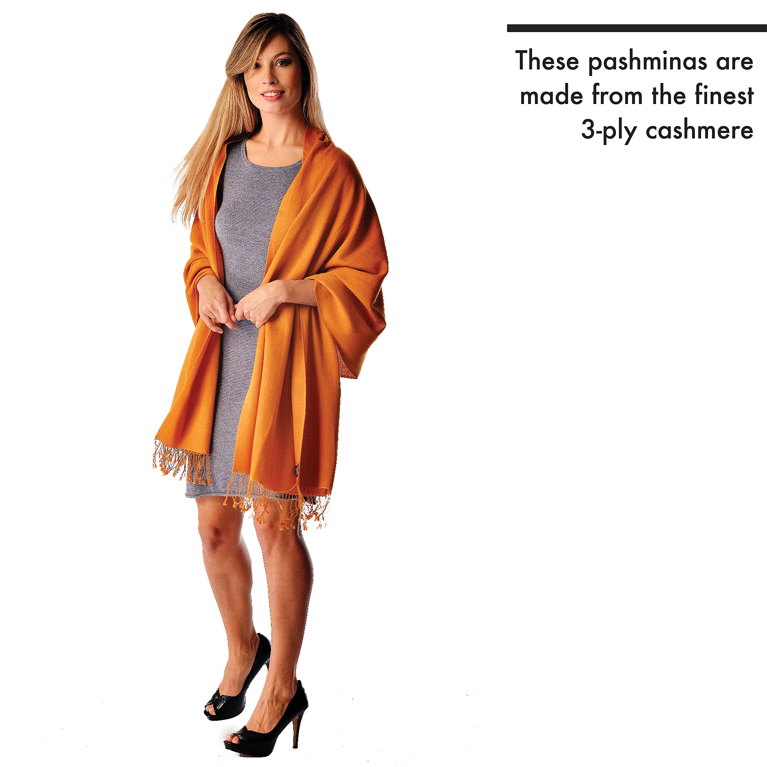 Luxury Pashmina Silk Scarf for Women - Soft & Elegant Shawl Wrap - Perfect for Parties, Weddings & Everyday Fashion