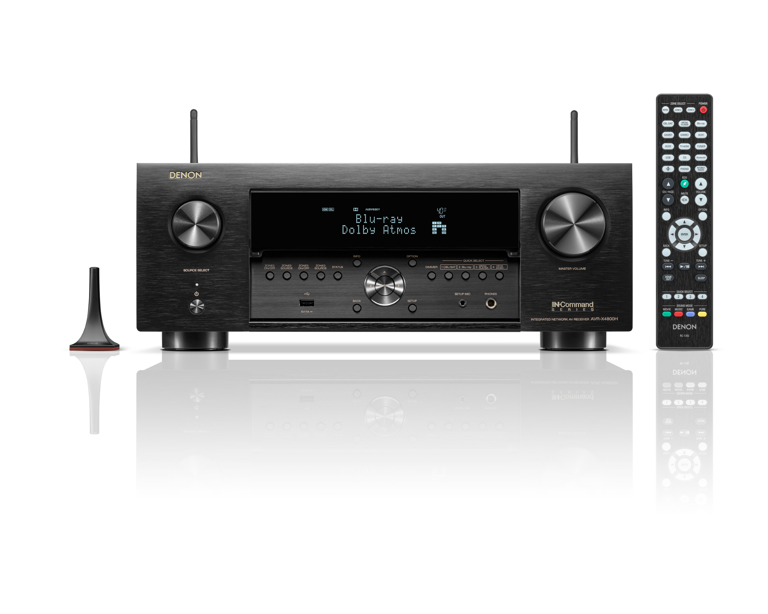 Denon AVR-X4800H 9.4 Channel 8K Ultra HD AV Receiver with HEOS Built-in | Dolby Atmos | IMAX Enhanced | Alexa Compatibility | for Home Theater & Gaming Setup