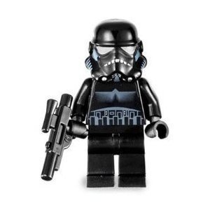 LEGO Star Wars Black Shadow Trooper Minifigure with Blaster Gun - 2007 Collectible Edition | Perfect for Star Wars Fans, LEGO Collectors & Display