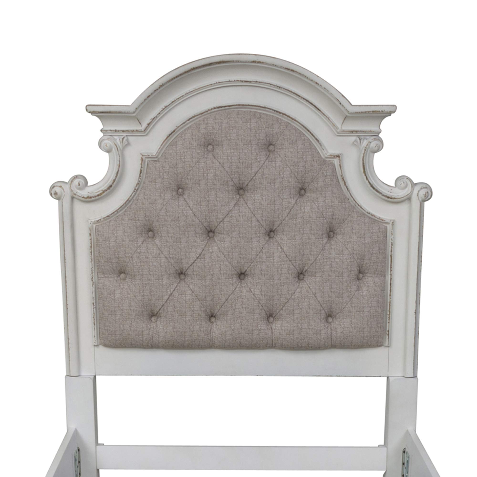 Liberty Furniture Magnolia Manor Twin Upholstered Panel Headboard - Elegant Bedroom Decor for Girls Room, Guest Room & Dormitory