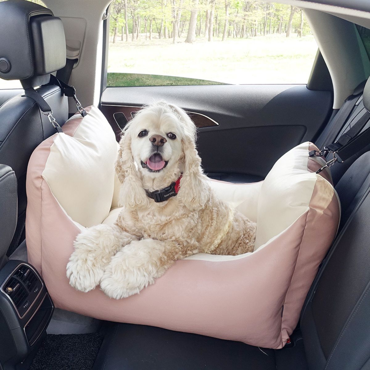 Barbichon Pet Bed & Car Seat for Dogs - Soft & Comfortable Travel Crate for Small Medium Pets - Perfect for Car Rides, Home Lounging & Vet Visits