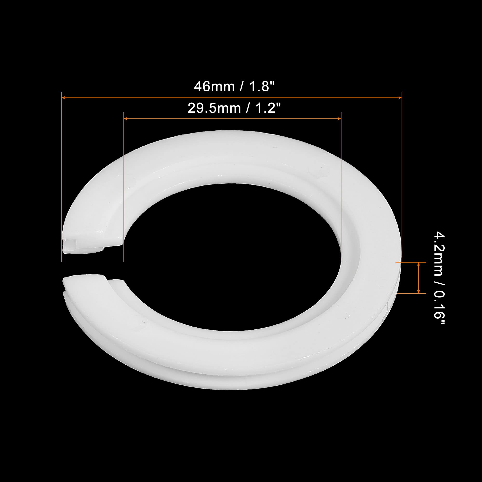 E27 to E14 Lamp Shade Reducer Ring - 5 Pack for Light Fixtures - White