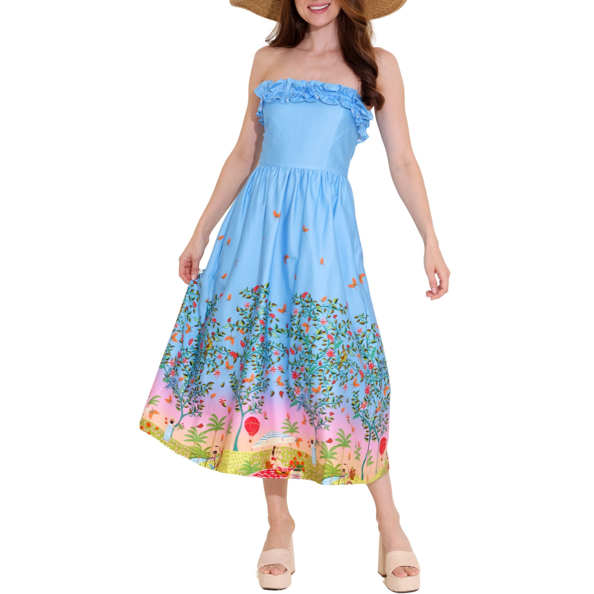 Playful Charm Catherine Dress - Elegant Floral Summer Dress for Women | Perfect for Parties, Weddings & Date Nights