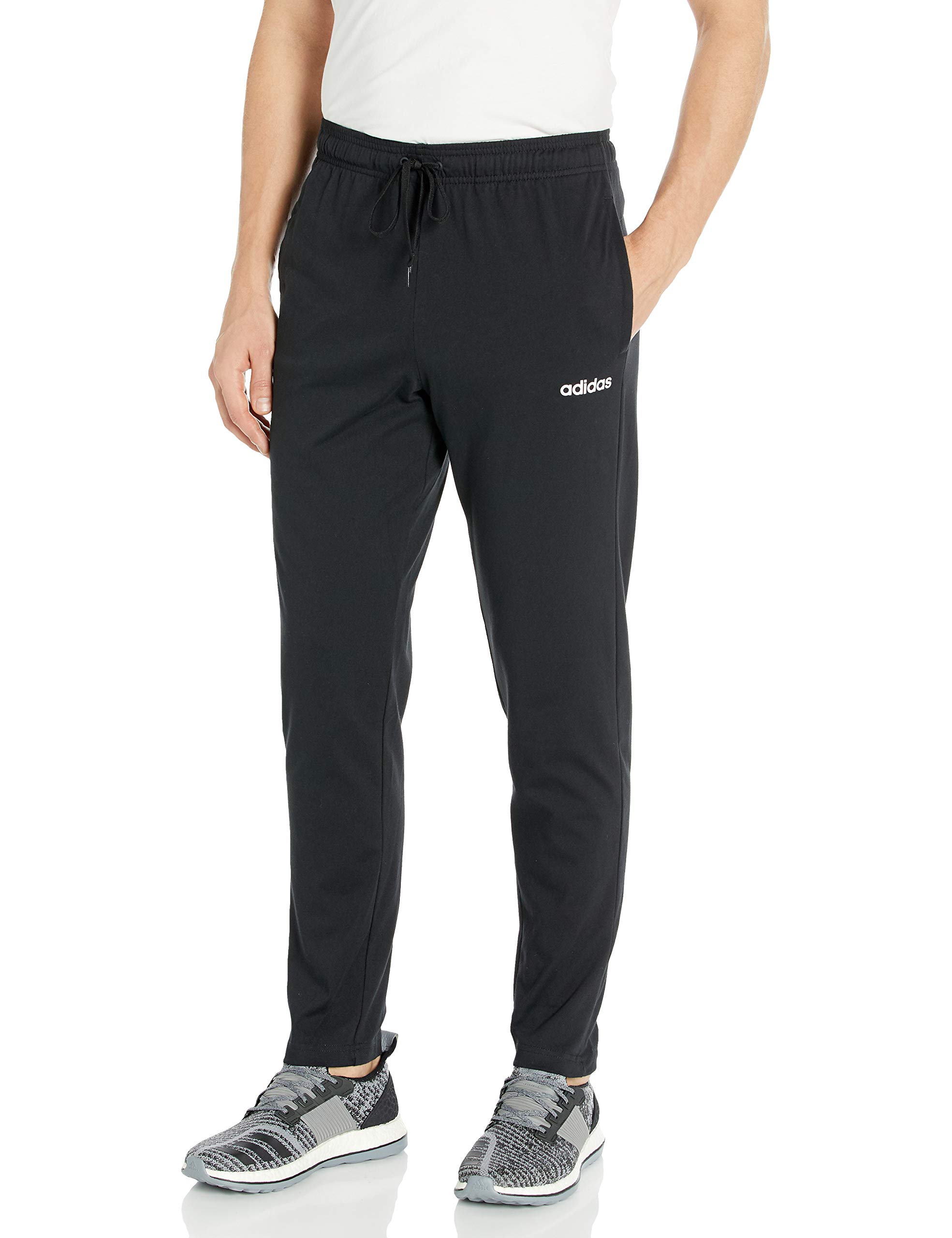 Adidas Men's Essentials Plain Tapered Pants - Comfortable Casual Athletic Joggers for Gym, Workout & Everyday Wear